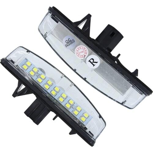 2Pcs/Set LED License Plate Lights For Toyota Camry/Aurion Avensis Verso Echo Prius Number lamp