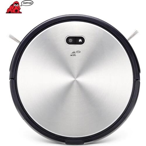 PUPPYOO Robotic Vacuum Cleaner Auto-charge Powerful Bilateral Brush Home Robots Collector APP Control Machine WP650