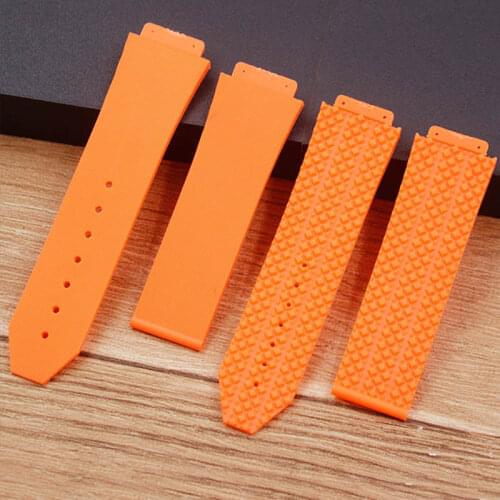 Watch Accessories Rubber Strap For HUBLOT Big Bang Series Sports Waterproof strap mens watch strap