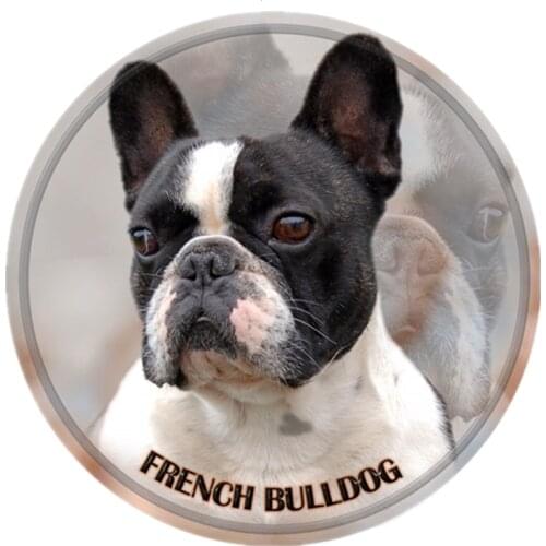 S40334# Various Sizes PVC Decal French Bulldog Car Sticker Waterproof For Bumper Rear Window Laptop Refrigerator Toilet