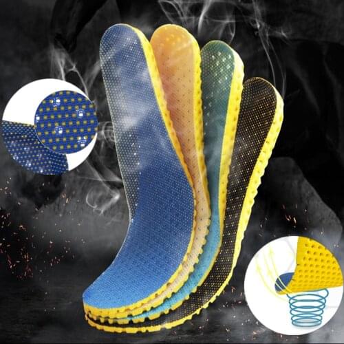 Arch Insole Sweat Memory Foam Skid Resistance Shock Proof Breathable Silicone Honeycomb Support Insert Wool Thickening Pad
