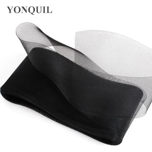 4.7''/12Cm Crinoline Horsehair Fabric Hats Hair Accessories Wedding Mesh Handwork Fascinators DIY Nice Craft Fabric 25Yards/Lot