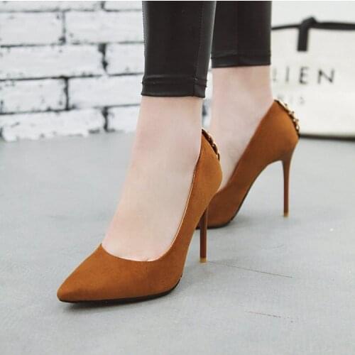 Big Size 11 12 13 14 15 ladies high heels women shoes woman pumps Pointed Shallow mouth Package toes Fine with Single shoes