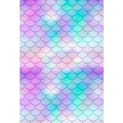 Fantasy mermaid tail photo backgrounds Vinyl Valentines day photography backdrops of photographer studio kits Fotografia G-1082