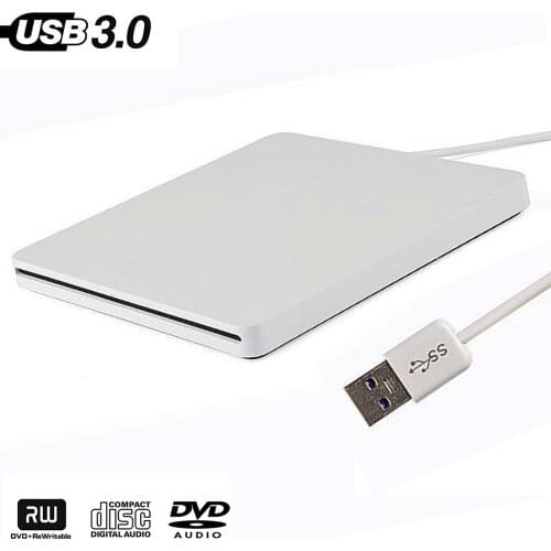 External USB 3.0 High Speed DL DVD RW Burner CD Writer Slim Portable Optical Drive for Asus Samsung Acer Netbook Laptop hp D