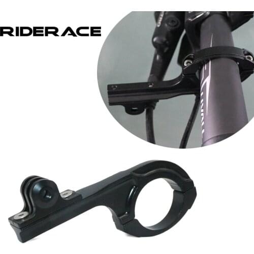 Bicycle Handlebar Bar Clamp Mount Holder Adapter Aluminum Alloy Cycling For Gopro Hero 5/4/3 Camera Extension Bracket Light Lamp
