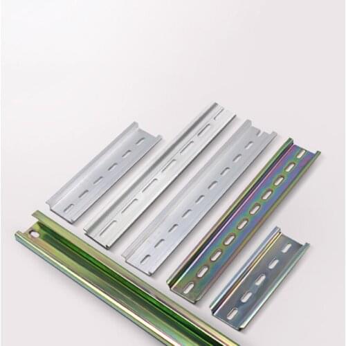 1m Iron rail C45 contactor DZ47 air-open U-shaped electrical installation iron height 7.5 * 35mm aluminum card rail mounting bar