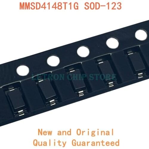 100PCS MMSD4148T1G SOD123 5I 0.2A 100V SOD-123 1206 SMD Switch diode New and Original
