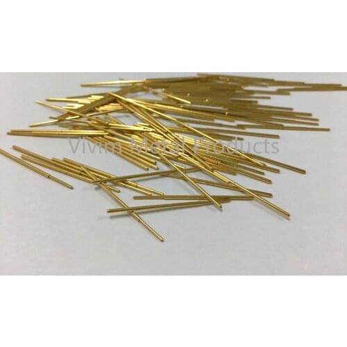 100/ PCS PAL75-J1 Durable Brass Spring Test Probe Household Metal Spring Test Probe Sleeve Length 33.35mm Spring Test Probe