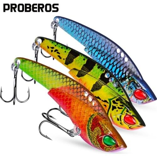 6pc/Lot Brand Proberos 12-17-22g VIB Pencil Fishing Lure 6 Color fishing tackle 6-7-7.7cm Length Fishing Bait Set New Top DW1154
