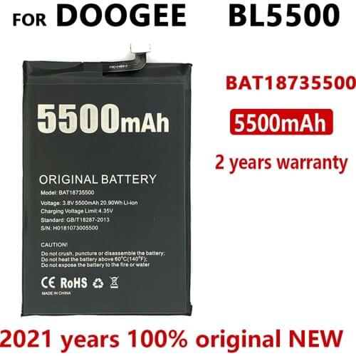100% Original 5500mAh BL 5500 Replacement battery For DOOGEE BL5500 Phone High Quality Batteries With Tracking number