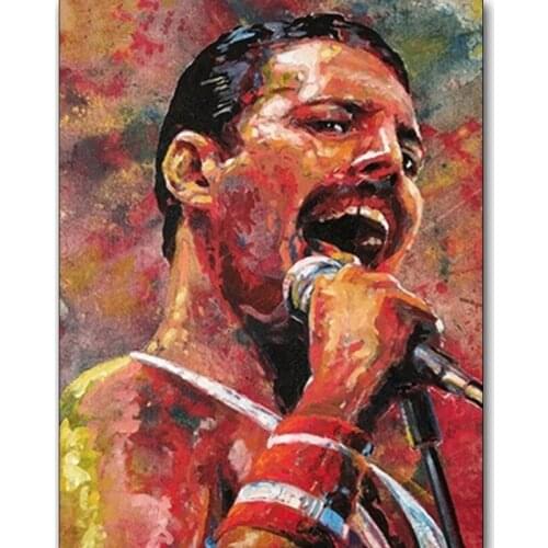 5D DIY Diamond Painting Queen Band Freddie Mercury Diamond Embroidery Rhinestones Pictures Full Diamond Mosaic Decoration gift