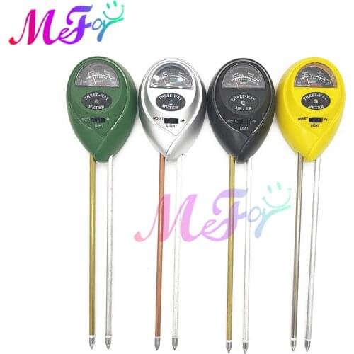 3 in 1 Soil Ph Meter Soil Tester PH Moisture Meter Temperature Sunlight Intensity Measurement Analysis Acidity Alkali Test Tool