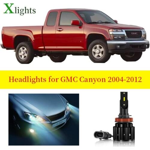 Xlights Car Bulb For GMC Canyon 2004 2005 2006 2007 2008 2009 2010 2011 2012 Led Headlight Low High Beam Canbus Lamp Accessories