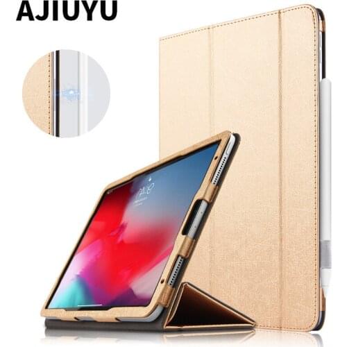 AJIUYU For iPad Pro 11 2018 Case Protective Cover PU Protector Smart Case For new iPad pro 11 iPad 11" inch 2018 Tablet PC Case