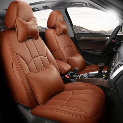 Custom cowhide car seat cover for Lexus ES350 ES330 ES250 ES300h ES200 ES260 ES240 ES300 covers for automobile car decoration