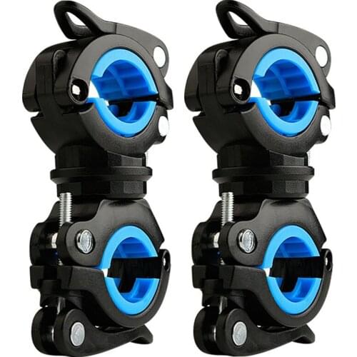 Bike Light Stand 360 Degree Rotatable Universal Bicycle Flashlight Clamp Bicycle Flashlight Lamp Holder Fixing Frame