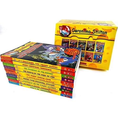 5-12 year Childrens English story book Geronimo Stilton english picture book help child be reader early education book 10pc/set