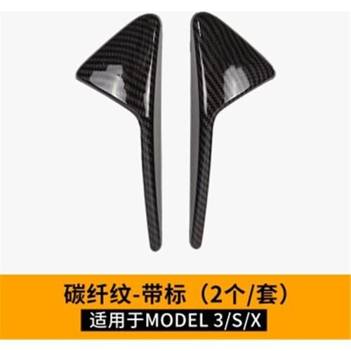 Carbon fiber camera cover Turn Signal Indicator Cover Autopilot 2pcs/set For tesla model 3 S X 2016-2019