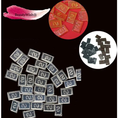 Quality keratin Glue Rebonded Tip 100pcs Flat Tip Keratin Tips for Human Hair Extensions Tools Black white brown