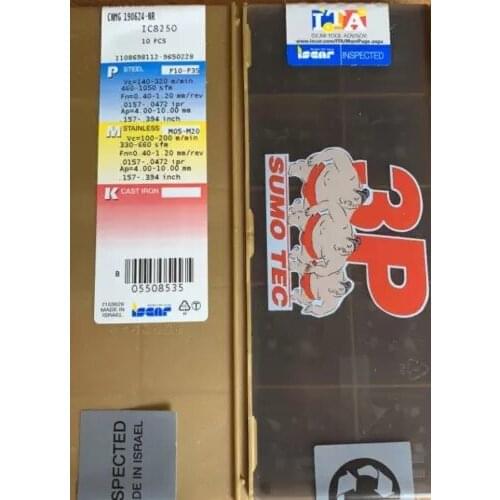 10 PCS CARBIDE INSERT CNMG 190624-NR IC8250