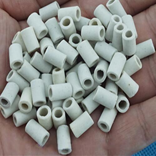 2-10mmCeramic Insulation Tube Single Bore Porcelain Insulator Pipe for Heating Element 0.5KG