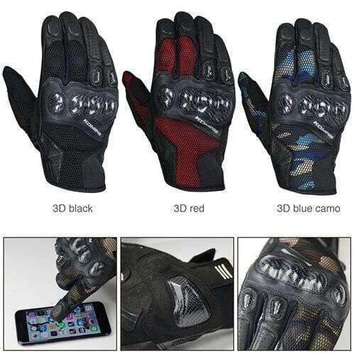 KOMINE GK-197 summer mesh gloves carbon fiber joint protection gloves shatter-resistant gloves riding gloves