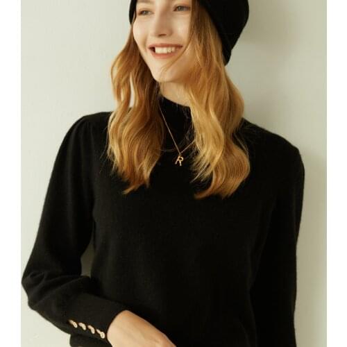 LONGMING 100% Cashmere Women Sweater Turtleneck Winter Warm Pullover Women Knitting Sweater Loose Wool Sweaters Jumpers Female