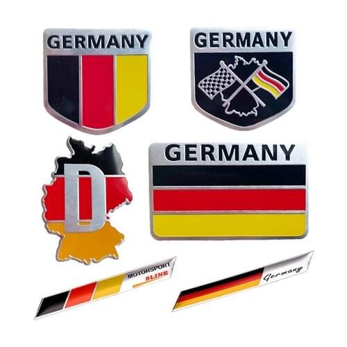 Set Germany Flag Emblem Badge Motorcycle Fairing Decal Sticker for Auto Doors Windows Trunks Car Accessories