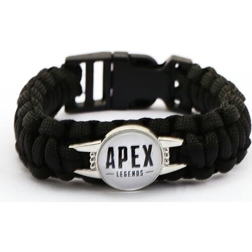 New Game Apex Legends Bracelet For Men Black Rope Chain Bracelet Bangles Charm Bracelet Homme Jewelry bileklik pulsera hombre