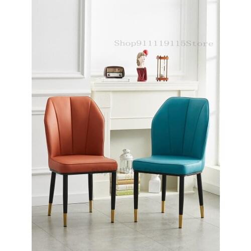 Dining Chair Modern Simple Household Dining Table Chair Nordic Back Chair Light Luxury Stool Hotel Restaurant Chair Hotel