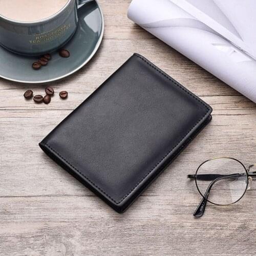 Retro Genuine Leather Cowhide Travel Passport ID Card Cover Holder Case Protector Organizer Wallet