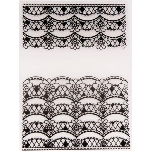 YINISE Plastic Embossing Folder For Scrapbook Stencils FLOWER LACES DIY PAPER Album Cards Making DECORATION Scrapbooking NEW