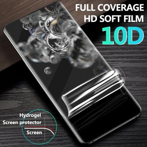 2PCS 10D Curved Full Cover Soft Hydrogel Film For Samsung A51 A71 Note 20 S21 Ultra Plus S20 S10 S9 Plus Soft Film Not Glass