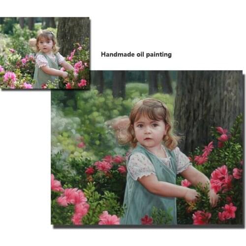 Customize Portrait painting Hand Painted oil painting Custom on canvas Handpainted individual Pets photos family photos wall art