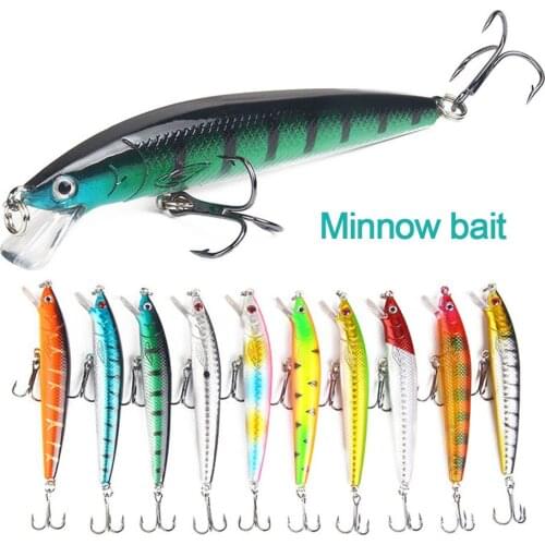 Minnow Lure for Fishing Gear 10 cm for Ocean Boat Beach Rock Fishing Bait Lake River Reservoir Pond Fishing