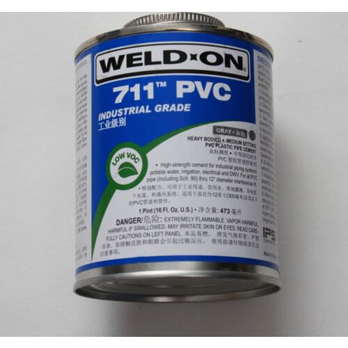 PVC adhesive WELD ON heavy bodied PVC Plastic Pipe Cement