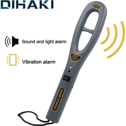 Hand Held Metal Detector Portable Security Scanner Metal Pinpointing Tool With Rope Pinpointer Alarm Vibration System