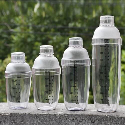 Cocktail Shaker home bar utensils plastic shake cup wine drink mixer shake bottle shake shaker bottles proteinas shaker cup