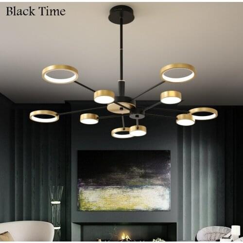 Modern Led Chandelier 110v 220v Ceiling Chandelier Lamp for Living Room Bedroom Dining Room Kitchen Indoor Home Lighting Fixture