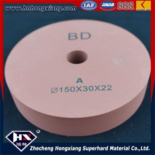 Glass fine polishing with 100*22*25mm BD polishing wheel