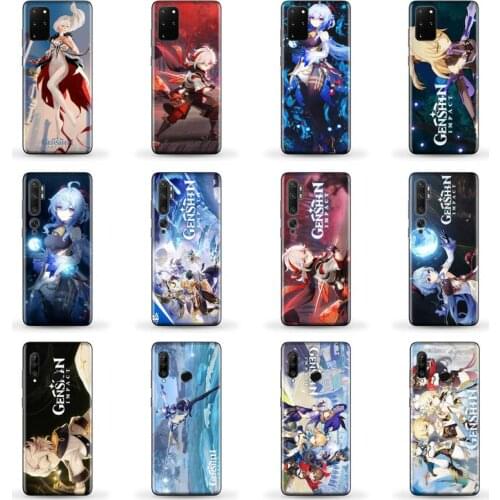 Genshin impact Phone Case for SAMSUNG A51 52 50 71 31 21 S 21 ultra 20 fe plus XIAOMI redmi note 10 8 9 pro HUAWEI P 30 40 lite