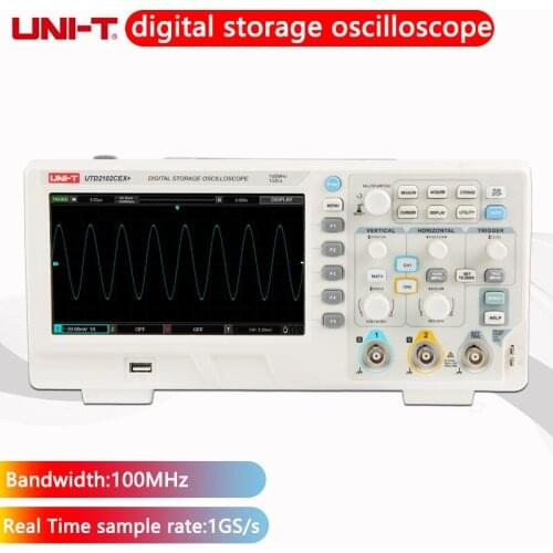 UNI-T UTD2102CEX+Digital oscilloscope 2 analog channels 100MHz bandwidth1Gsa/ s sampling rate