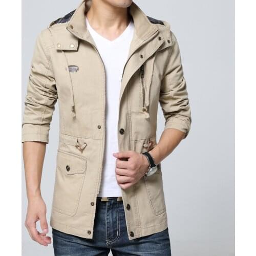 Mens Clothes Overcoat Mens Jackets Coat Winter Female Hats Windbreaker Plus Size Fit Windproof Hombre Smart Casual 5XL MOOWNUC
