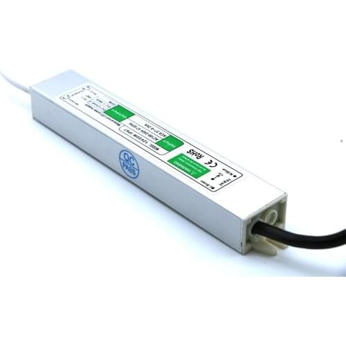 Waterproof Aluminum Case Transformer Power Driver Supply Adapter AC170-260V to DC12V 10W-50W IP67 for Outdoor LED Lamp Strips