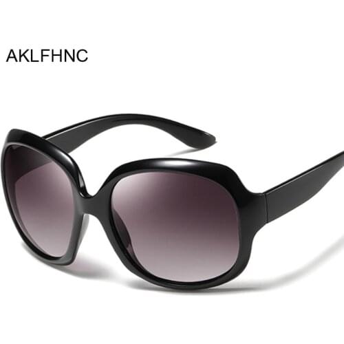 2020 Oversized Polarized Womens Glasses Summer Designers Luxury Oval Sunglasses For Ladies Female Black Vintage Eyewear