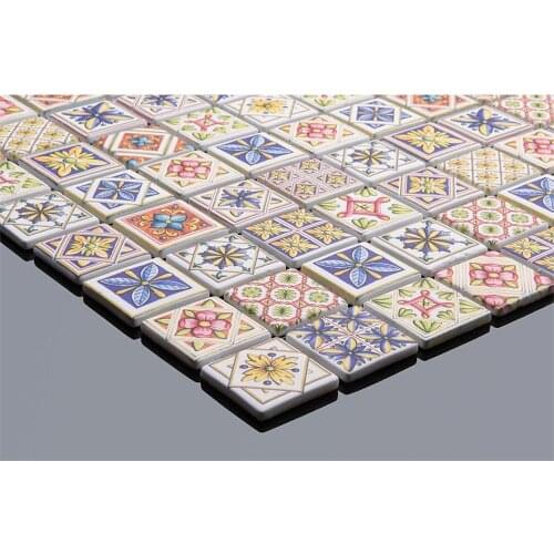 B and q mosaic tiles