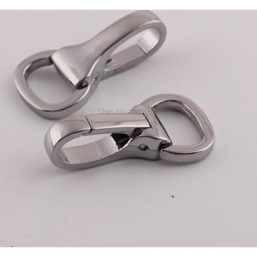 20PCS/lot Durable Silver Color Metal Swivel Snap Hooks dog Hooks buckles for lanyard bag Decoration Accessories