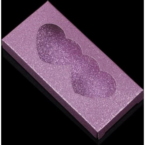 50/100 Pcs Heart Shape Eyelash Packaging Box Wholesale Lashes Boxes Empty Eyelash Package Boxes Case 8-25mm Lashes Rectangle Box