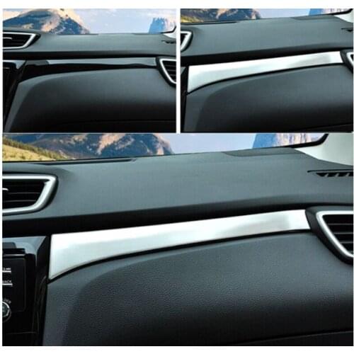 ACCESSORIES FIT FOR NISSAN QASHQAI J11 2014 2015 2016 CHROME CENTER CONSOLE COVER BEZEL TRIM DASHBOARD PANEL GRANISH